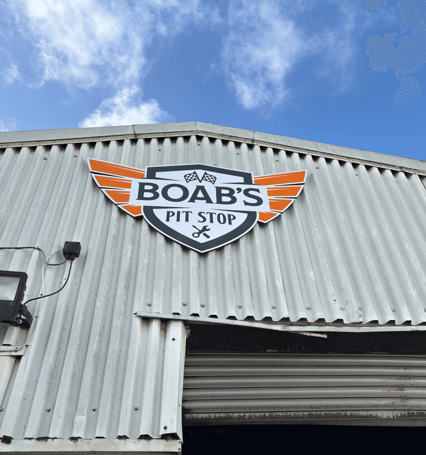 Mechanic working on a car